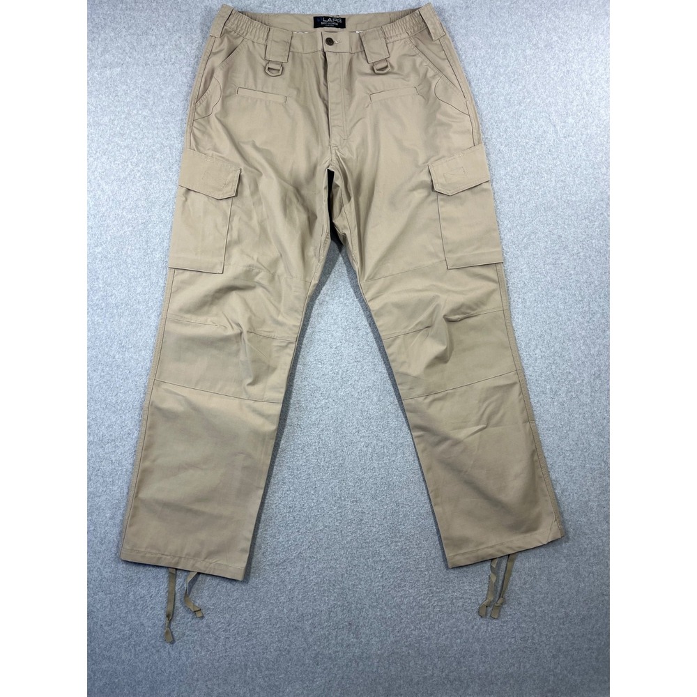 LAPG Basic Operator Tactical Cargo Pants Mens 38x32 Ripstop Khaki 8 Pockets